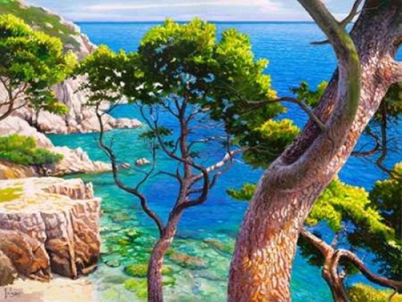 Lavandou Poster Print by Adriano Galasso - Item # VARPDX3AD2367